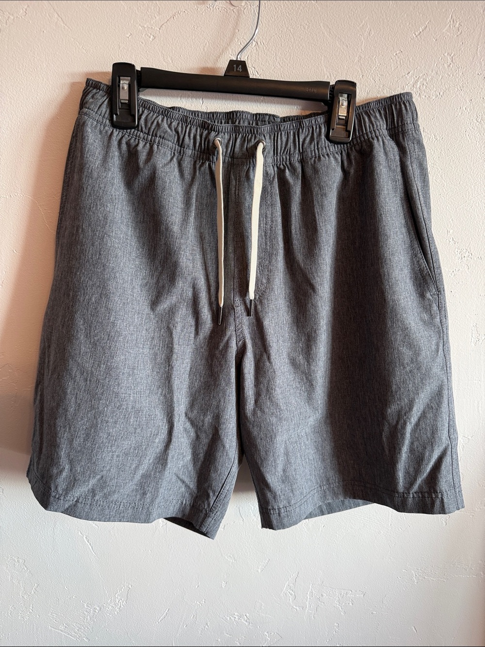Fair Harbor Men's Gray Athletic Drawcord Shorts